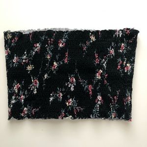 Garage M Black w/ Floral Tube Top